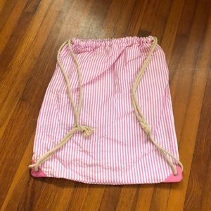Seersucker laundry/backpack